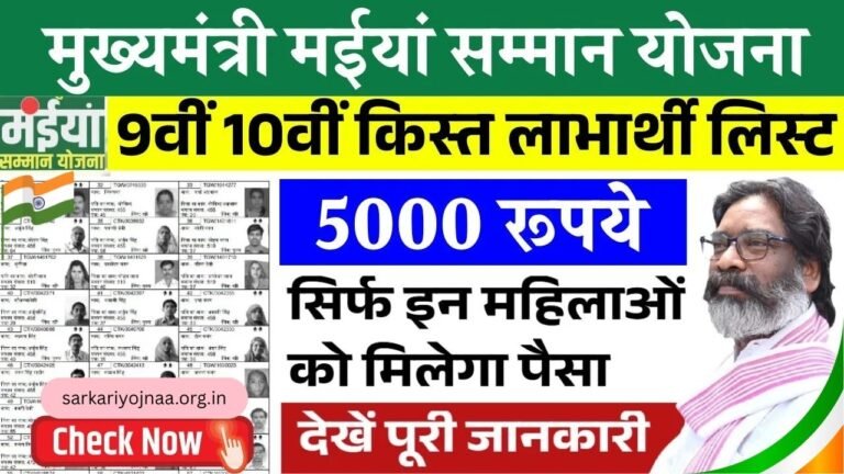 Maiya Samman Yojana Rs 5000 Payment List