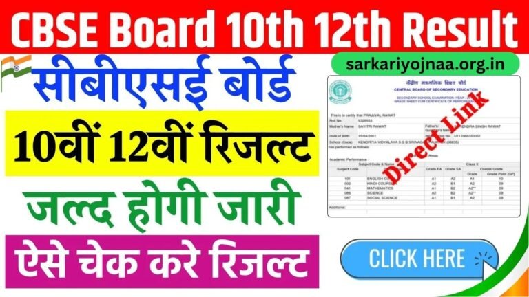CBSE Board 10th 12th Result 2025